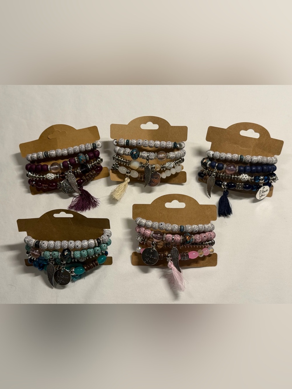 Boho Layered Bead Bracelets in Various Styles Pick One